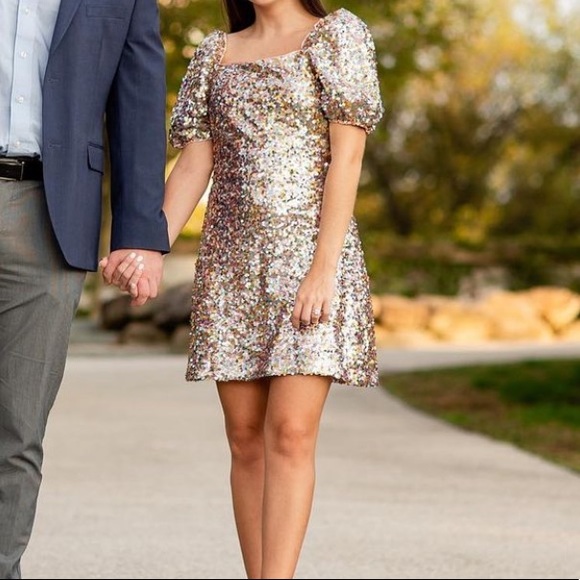 Multi colored sequins dress - Picture 2 of 2